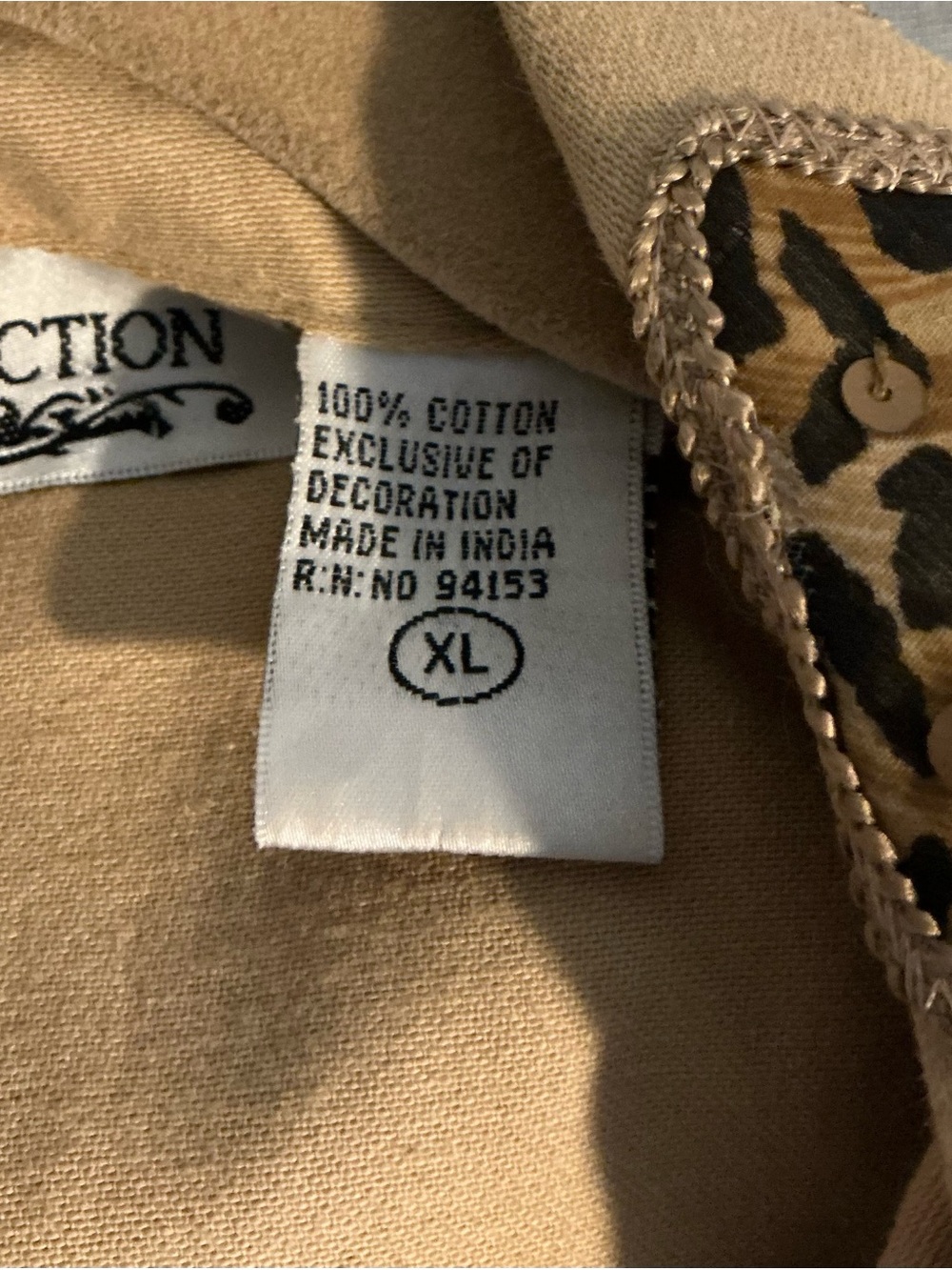 new direction Tan Embellished Paisley Blazer - Picture 3 of 7